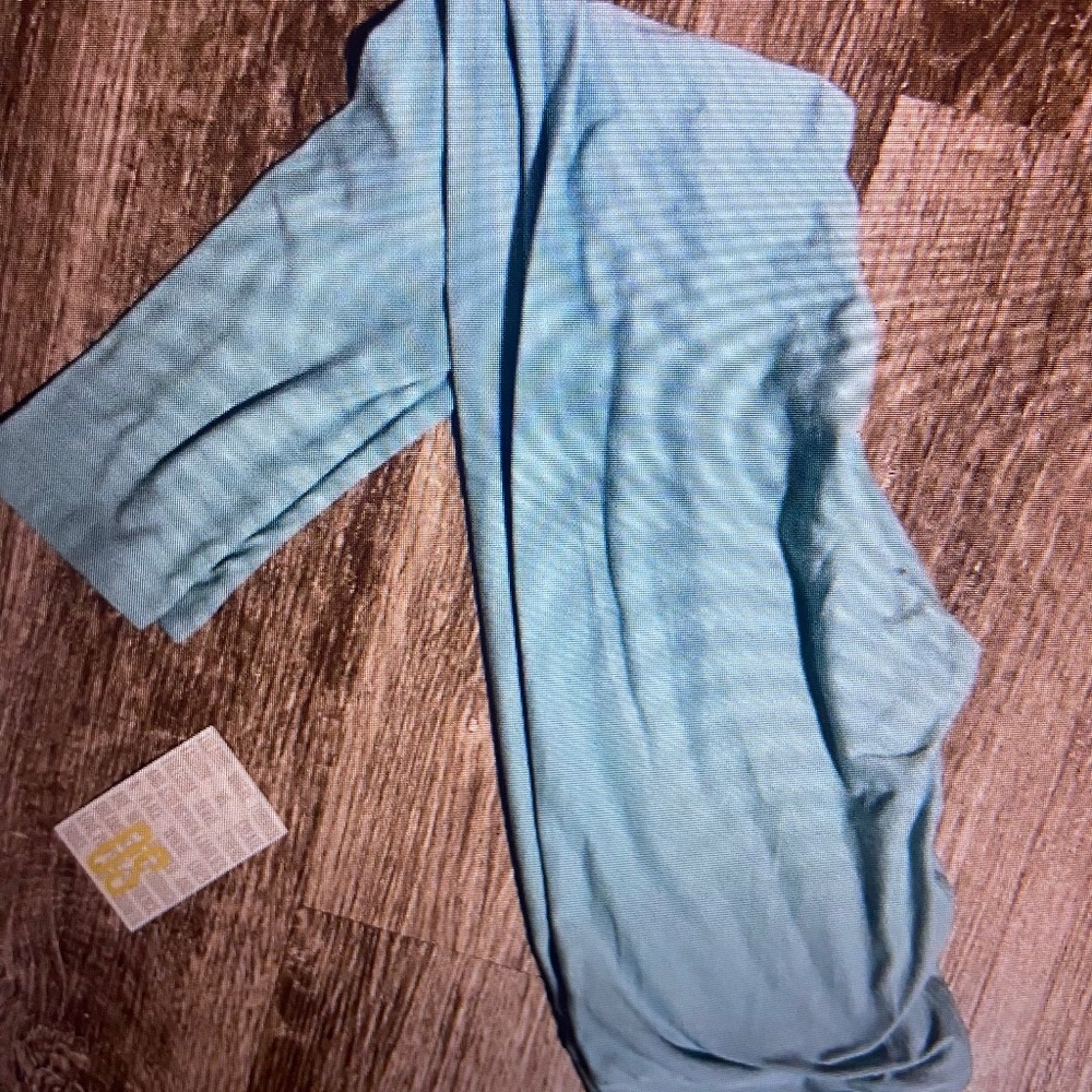 Lularoe os leggings solid light blue new with tag
